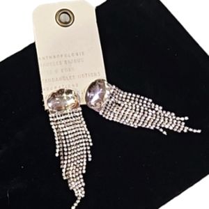 Anthropologie women's crystal earrings NEW